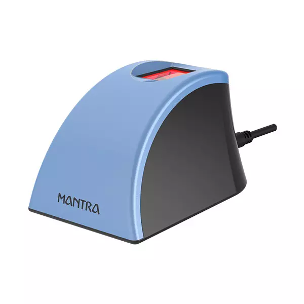 Mantra L1 Fingerprint Scanner USB 2.0 Interface & 500 DPI +/- 2% Optical Fingerprint Sensor, MFS110