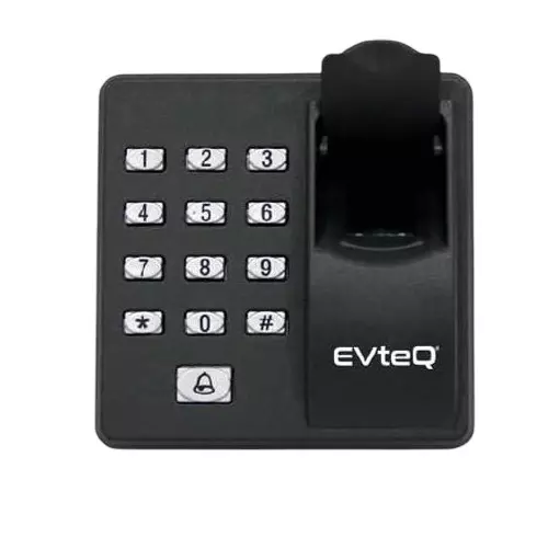 EVTeq RFID Biometric Access Control 500 Finger Print Capacity 125KHz EM Cards 12 V DC Black, EV-851
