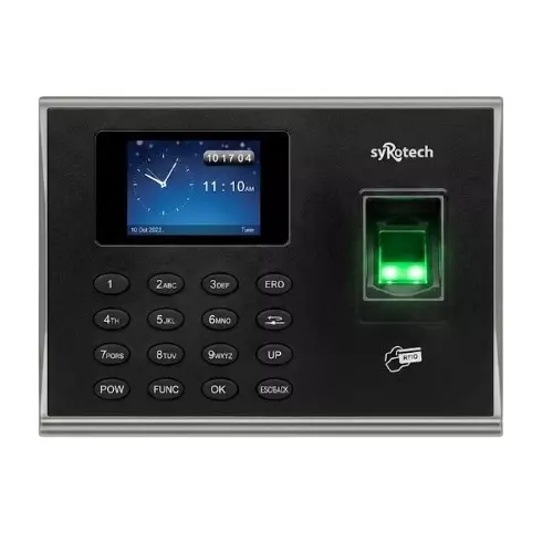 Syrotech Biometric Fingerprint Scanner Attendance Machine Cloud Based, with TCP/IP USB Communication