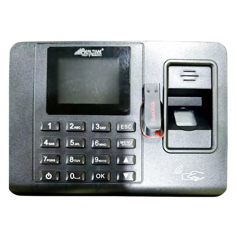 Realtime Biometric Attendance & Access Control System 100000 Record Capacity with 8 GB Pen Drive, C101+