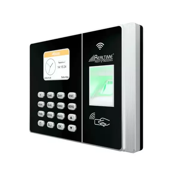 Realtime Fingerprint Attendance with Card Access Control System DC12 V 100000 Record Capacity, RS 9W