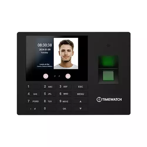 Timewatch Face, Card & Fingerprint Time Attendance Terminal with 2.8 inch (71.12 mm) Display and 3000 Finger Print Capacity, Bio-1SE