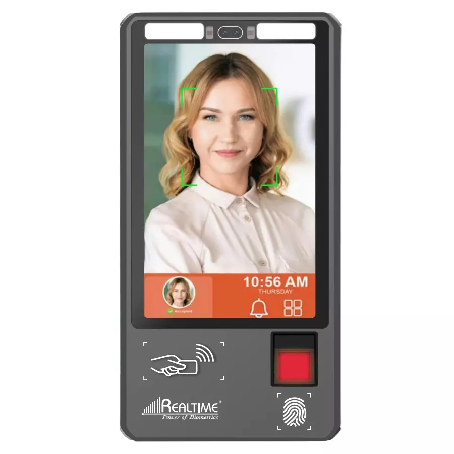 Realtime Aadhar Enable Face Recognition with Finger & Card 1/15 Sec Fingerprint Scanning Speed, T503F-L1