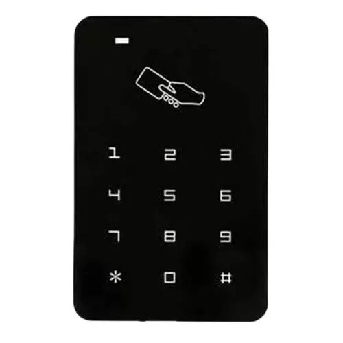 EVTeq Standalone Keypad RFID Access Control 1000 Finger Print Capacity 125KHz EM Standard Cards 12 V DC Black, EV-325