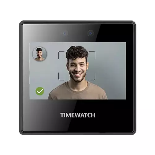 Timewatch AI Face Recognition Time Attendance Terminal with 4.3 inch (10.9 cm) Display and 5000 Face Capacity, TrueFace2000