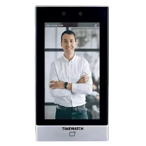 Timewatch AI-Powered Facial Recognition Device with 7 inch (17.7 cm) IPS Touch Screen Display and 50000 Face Capacity, TrueFace50