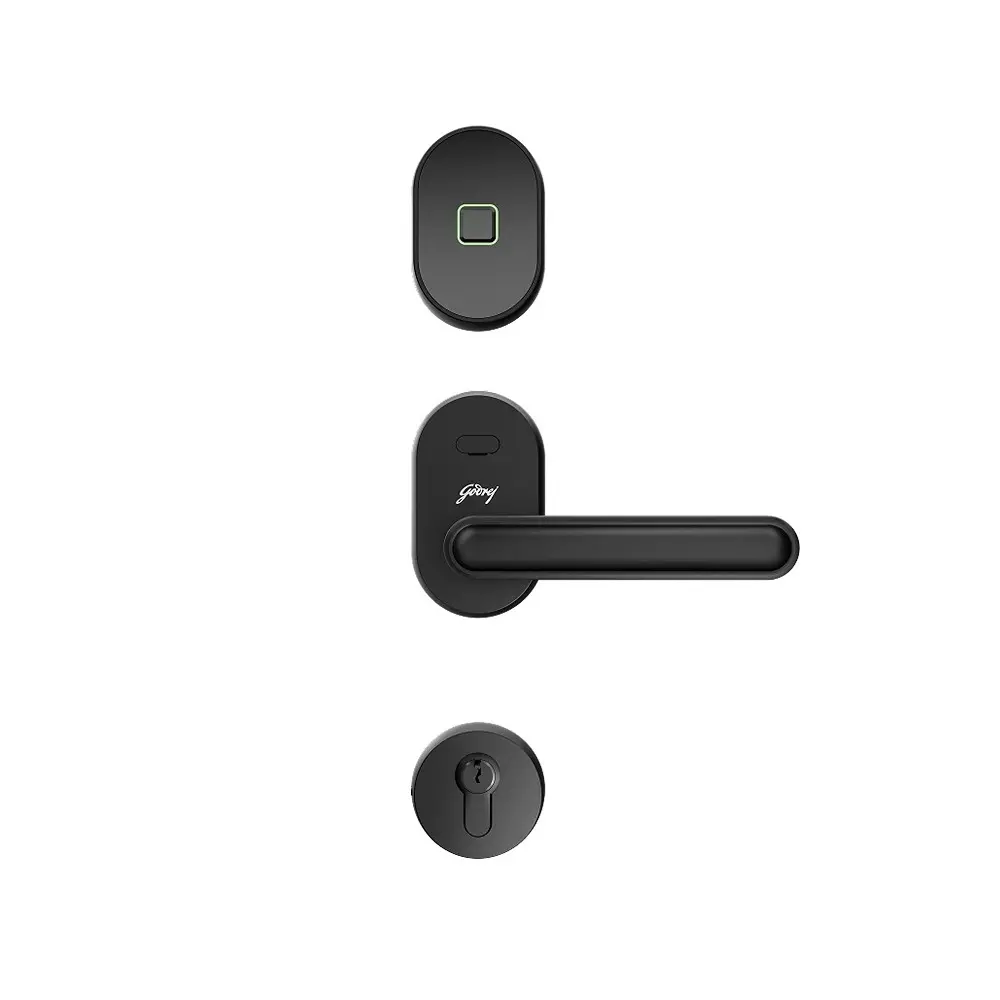 GODREJ Advantis GSL D1R Smart Digital Door Lock Inside Opening Right Side 62 mm Backset Black Finish, 9680