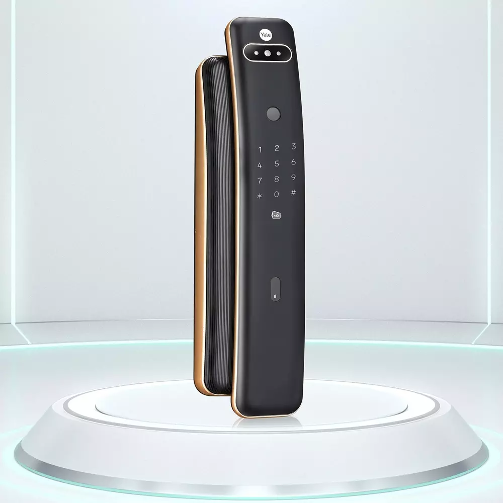 YALE Luna Pro+ Smart Lock With Face Scan 60 mm (2.36 inch) Backset Bluetooth 2 Keys