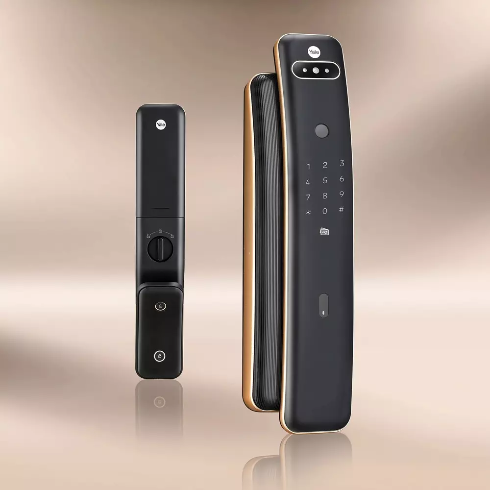 YALE Luna Pro+ Smart Lock With Face Scan 60 mm (2.36 inch) Backset Bluetooth 2 Keys