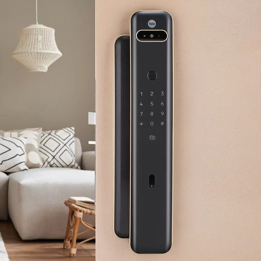 YALE Luna Pro+ Smart Lock With Face Scan 60 mm (2.36 inch) Backset Bluetooth 2 Keys