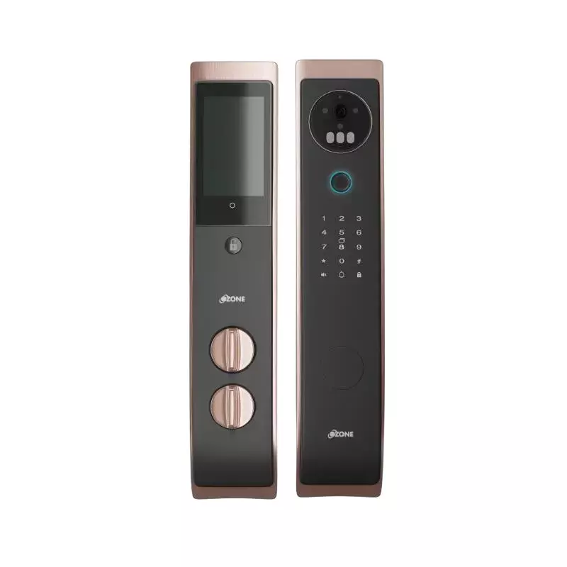 OZONE Smart Door Lock Wi-Fi, OzoLife App Rose Gold 45-120 mm Door Thickness, OZ-IRIS-11-LIFE PLUS STD RG
