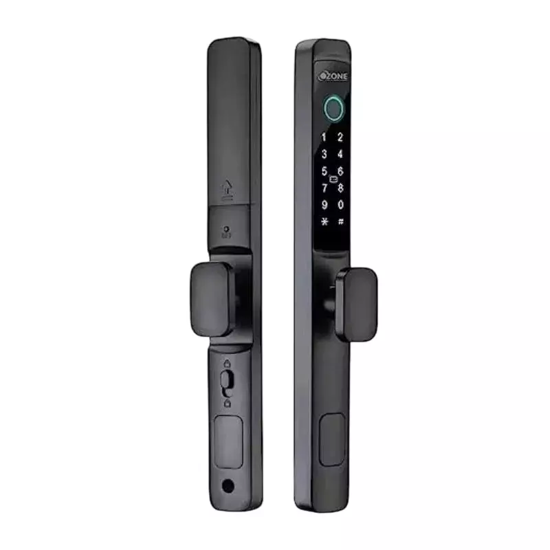 OZONE Narrow Style Internal Door Lock Wi-Fi, OzoLife App Black 35-80 mm Door Thickness, OZ-FDL-33 LIFE SLN STD