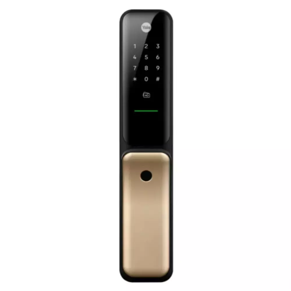 YALE Kyra Pro Push Pull Smart Lock 60 mm (2.36 inch) Backset Bluetooth, YKYRAPRO-CG