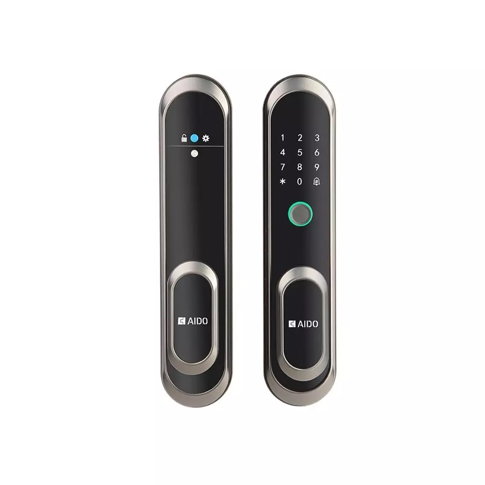AIDO XL-C Vertical Lever Digital Door Lock with Fingerprint, RFIDCard, PIN Code, Mechanical Key for 40-120 mm Door Thickness, XL-C 4608