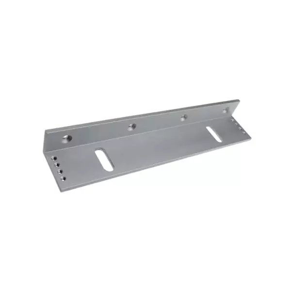 EVTeq L Bracket For Magnetic Door Lock Polished Finish Aluminium Silver, EV-Y280-L