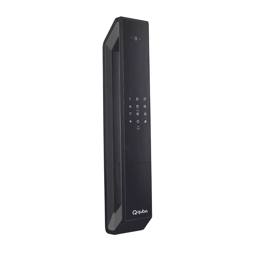 Quba Artis Digital Main Door Lock 8 Way Access Face and Palm Recognition for 40-120 mm Door Thickness, Grey