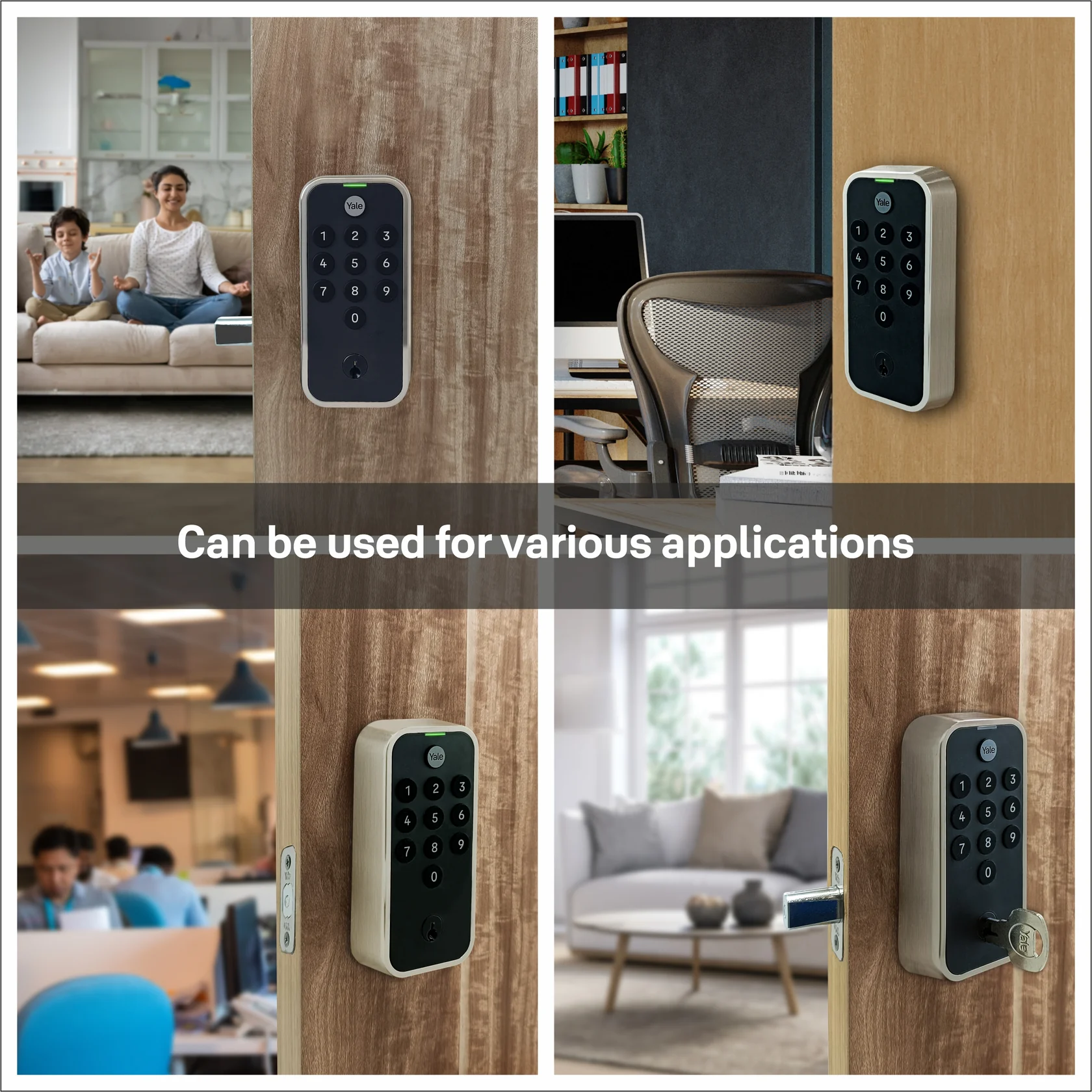 YALE TYE  Digital Lock 60 mm (2.36 inch) Backset Bluetooth, YTYE-SN