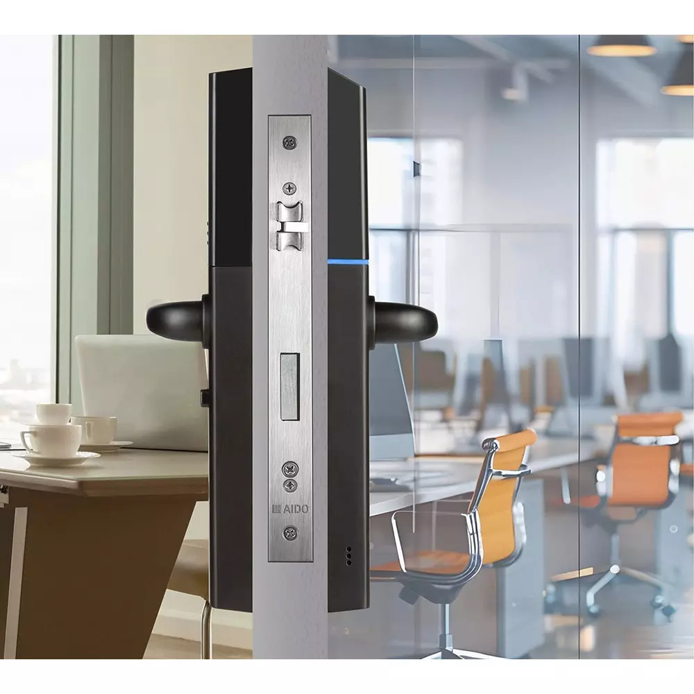AIDO XL-C Slim Mortise Digital Door Lock with Fingerprint, RFIDCard, PIN Code, Mechanical Key for 35-65 mm Door Thickness, XL-C 4607