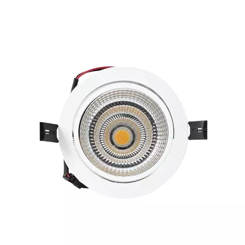 ETI COB LED Downlight 60° Beam Angle Round Shape 12 W Power White Ceiling Mounted for Home, Office, Shop, Hotel, Showroom