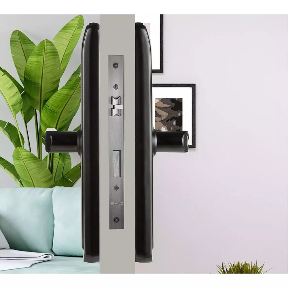 AIDO XL-C Digital Door Lock with Fingerprint, RFIDCard, PIN Code, Mechanical Key for 35-65 mm Door Thickness, XL-C 4606