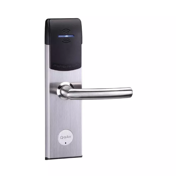 Quba Hotel Door Lock Encrypted RFID Card Acess Strong Mortise with Deadbolt Compatible With Quba Hotel Software, QHL-004