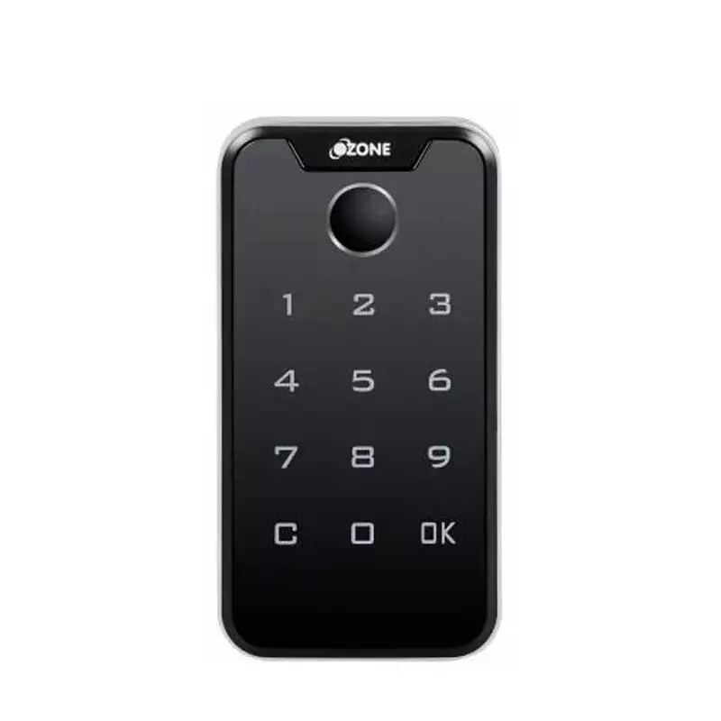 OZONE Furniture Lock with Fingerprint & Password Access Non-Wi-Fi/Bluetooth Black 1-25 mm Door Thickness, OZFL-203-PF