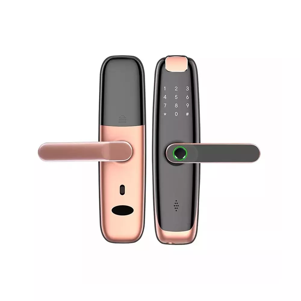amiciSmart Biometric Door Lock WiFi Smart Lock Smartlife App ‎4 AA Batterie Compatible with Multiple Unlock Options, Fingerprint Unlocking, 1xBSC-SMT-DRLK-N