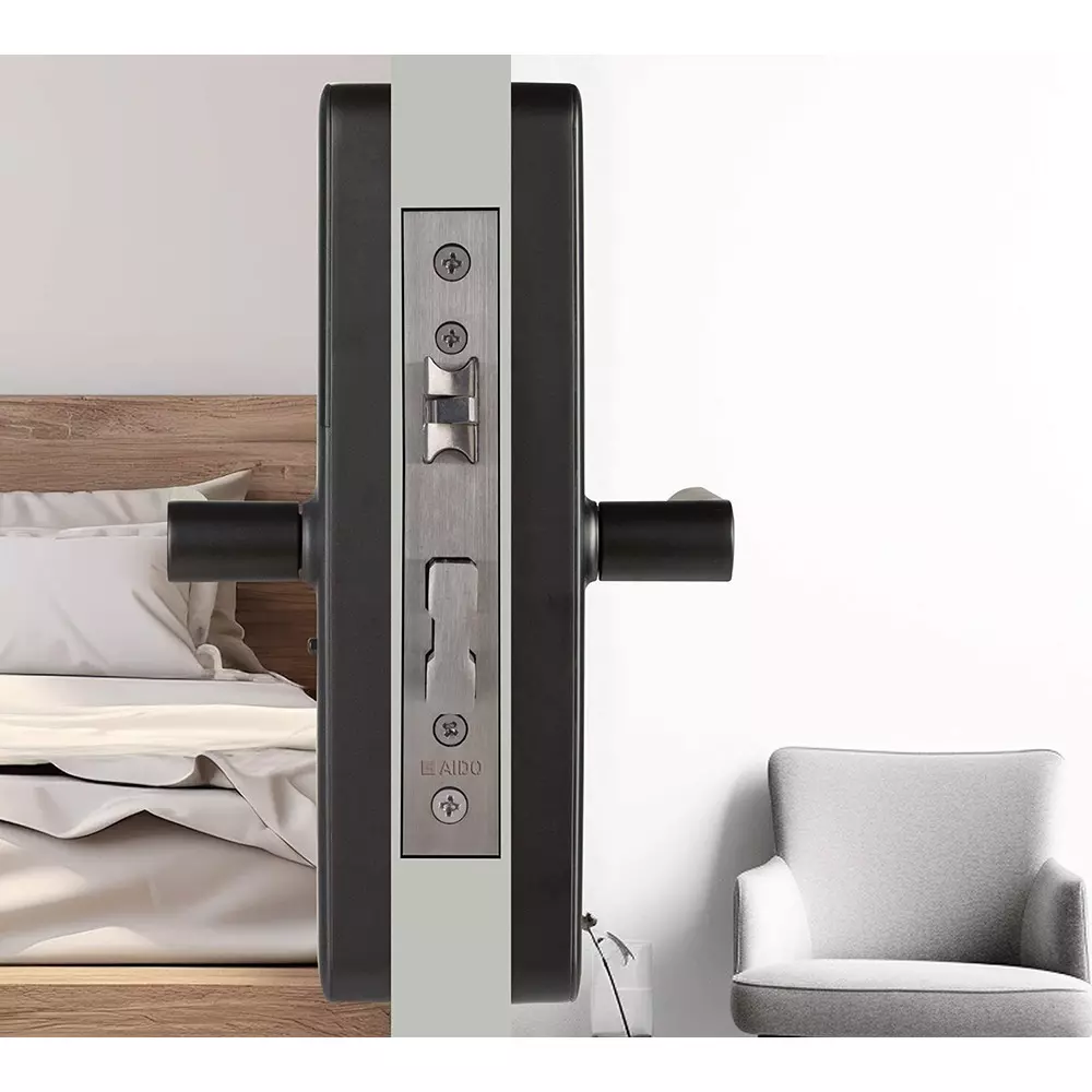 AIDO XL-C Mortise Digital Door Lock with Fingerprint, RFIDCard, PIN Code, Mechanical Key for 35-65 mm Door Thickness, XL-C 4605