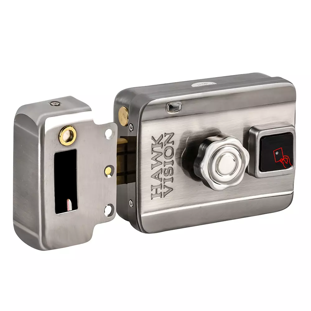 HawkVision Electric Intelligent Motorized Lock 12-18 VDC 100 mA with 5 Computerized Keys, HV-DL-205M-R