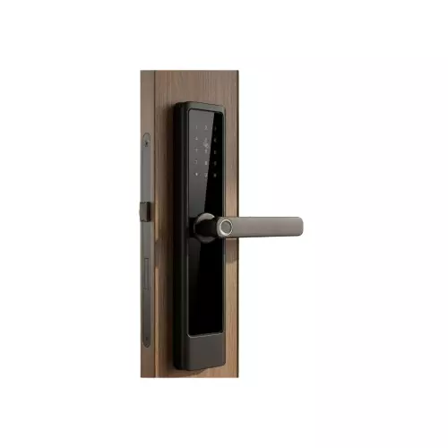 eti-smart-door-lock-metal-alloy-fingerprint-pin-code-rfid-card-mechanical-key-lever-handle-mortise-lock-black-grey-door-mounted