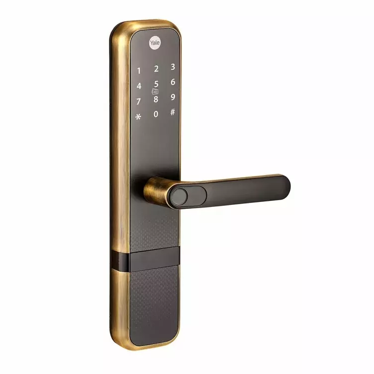 Yale ZURI Smart Lock 60 mm Backset In-Built Bluetooth 2 Keys Antique Bronze, YZuri/AB