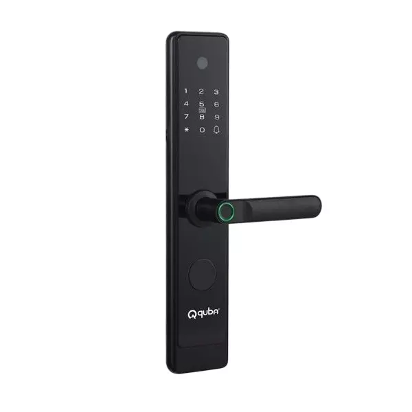 Quba Quad Pro Digital Main Door Lock 6 Way Access 3 Locking Bolt for 35-120 mm Door Thickness, Black
