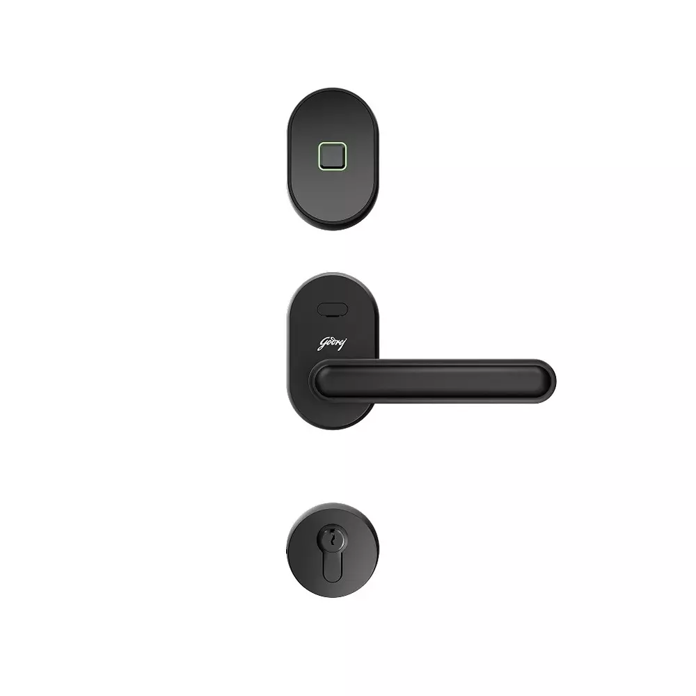 GODREJ Advantis GSL D1R Smart Digital Door Lock Outside Opening Right Side 62 mm Backset Black Finish, 8997