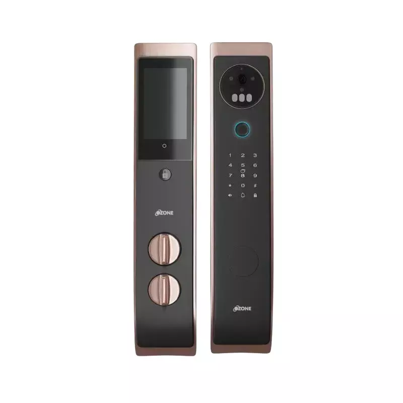 OZONE Smart Door Lock Wi-Fi, OzoLife App Rose Gold 45-120 mm Door Thickness, OZ-IRIS-11-LIFE STD RG