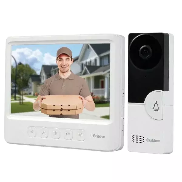 Havells Wired Analog Video Intercom System with 1 A Current Rating and 12 V Input Voltage, ACSVK003