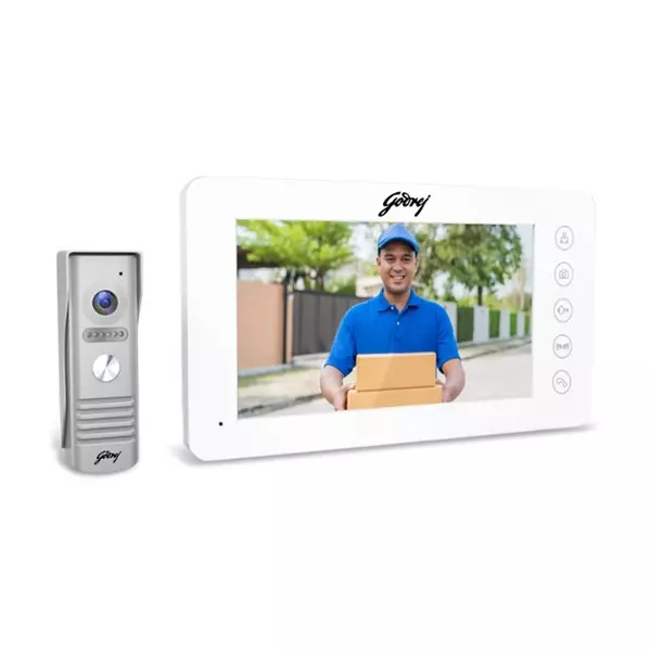 GODREJ S+ Series Video Door Phone 18 cm (7 inch) TFT LCD One Way Video Two Way Audio , RE-7 VDP