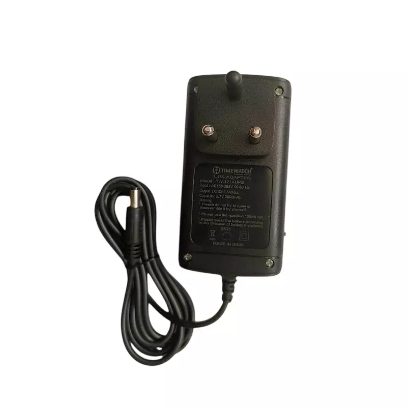 Timewatch 2600 mAh Battery Backup Adapter with 18650 Cell, 2-3 Hours Charging Time and 12 W Output Power, TW12A UPS