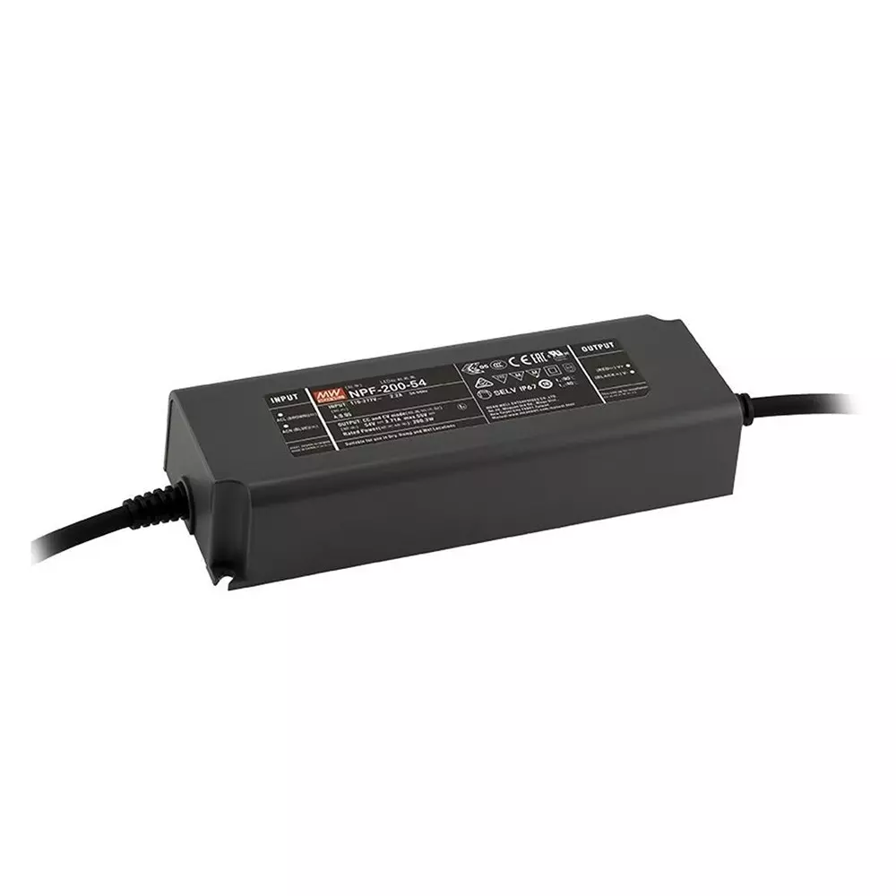 Mean Well Desktop AC Adapter 1 Output 180 W Power 100 VAC to 264 VAC, 142 VDC to 370 VDC, OWA-200U-12