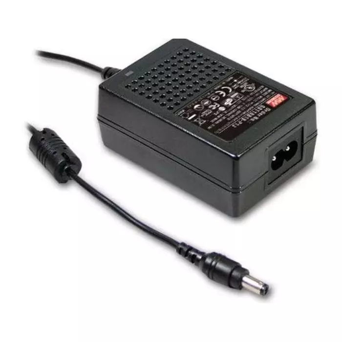 Mean Well Desktop AC Adapter 1 Output 18 W Power 85 VAC to 264 VAC, GST18B15-P1J