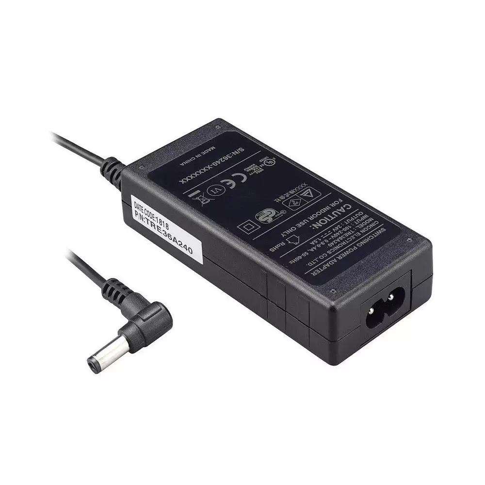 CINCON Desktop AC Adapter 1 Output 36 W Power 90 VAC to 264 VAC, TRE36A120-01G03 VI