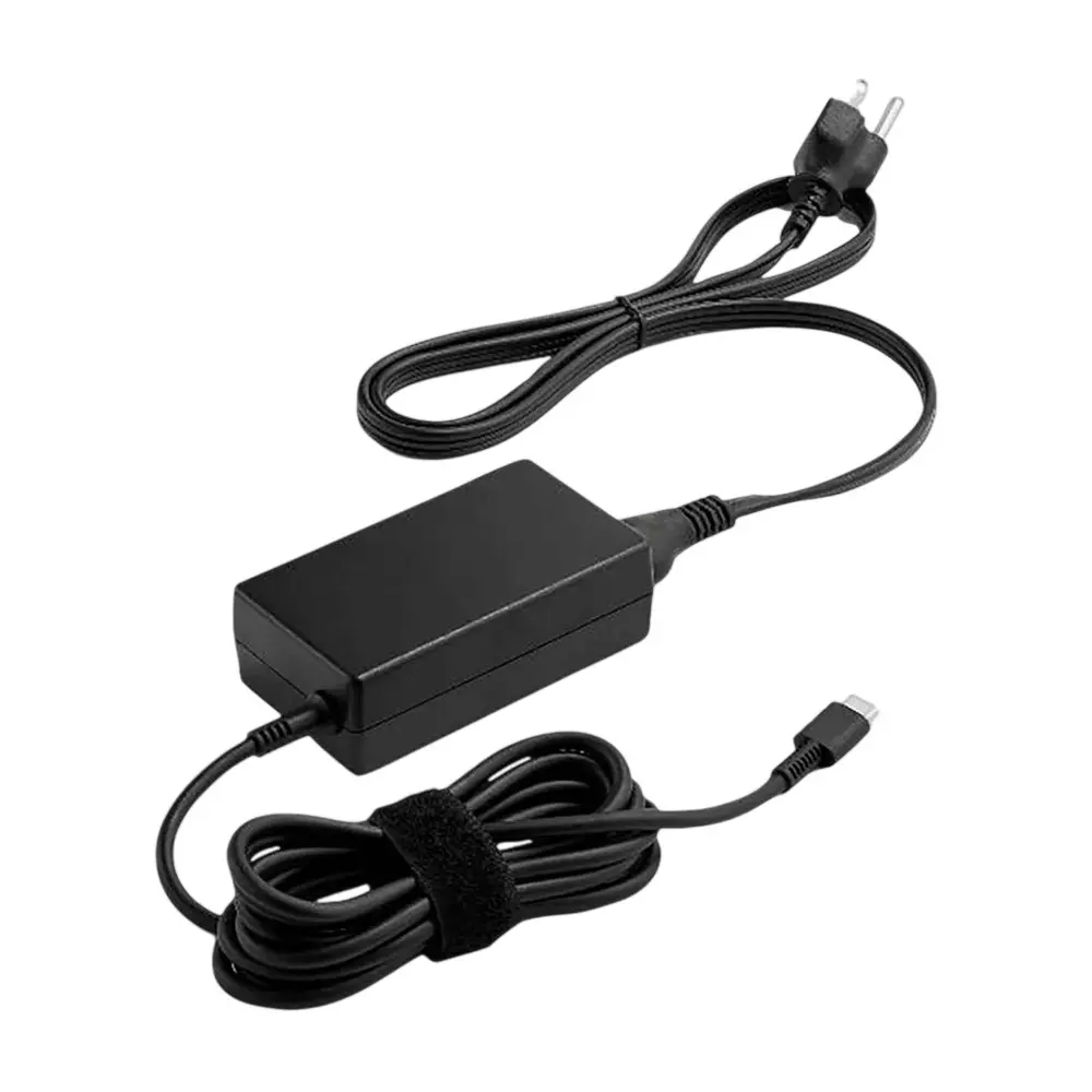 HP Power Adapter With 1.8 m Power Cord (USB-C Connectivity) 65 W Output Power Black Color