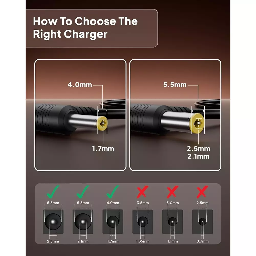 FEDUS AC Adapter PVC 12 V 2.5 A DC Power Supply 90-240 V Input Voltage with 2 m Cord Length, FE-12V 2.5AMP