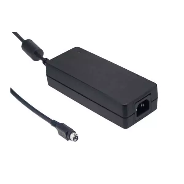 Mean Well Desktop AC Adapter 1 Output 120 W Power 80 VAC to 264 VAC, 113 VDC to 370 VDC, GSM120A20-R7B