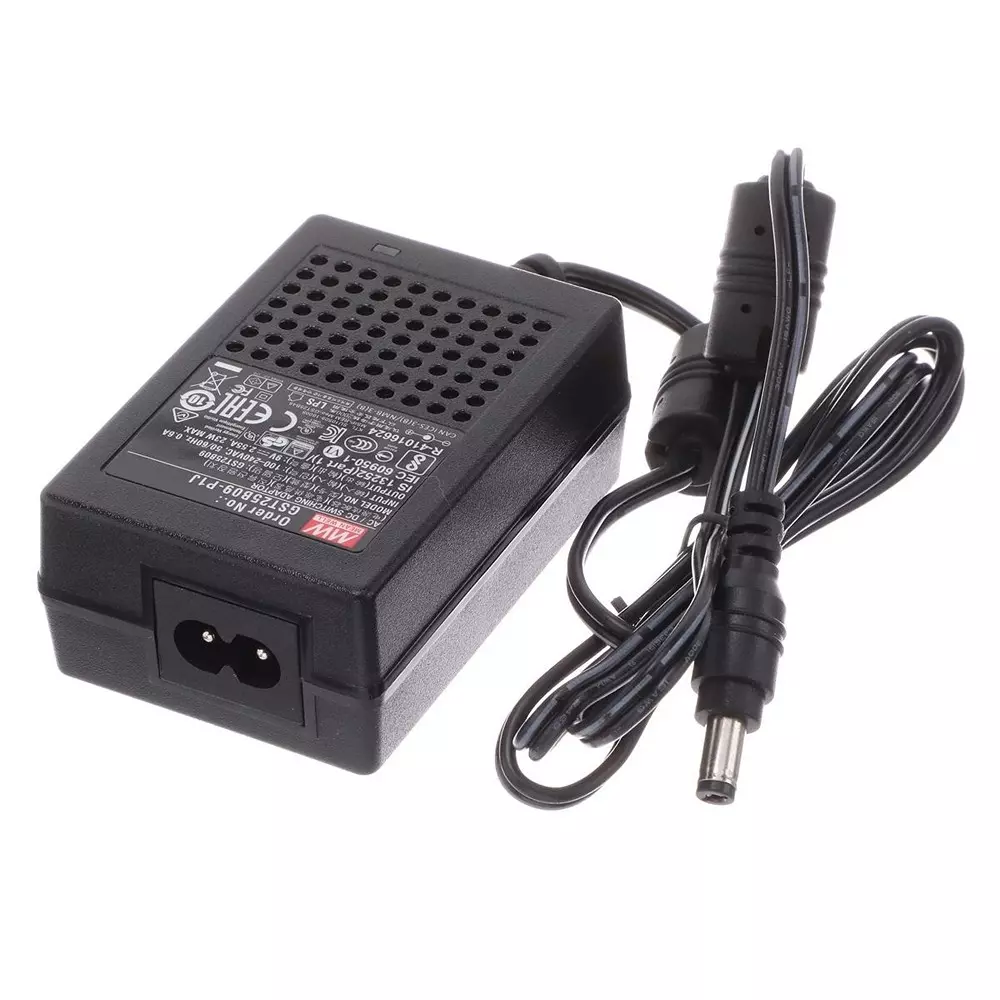 Mean Well Desktop AC Adapter 1 Output 23 W Power 85 VAC to 264 VAC, GST25B09-P1J