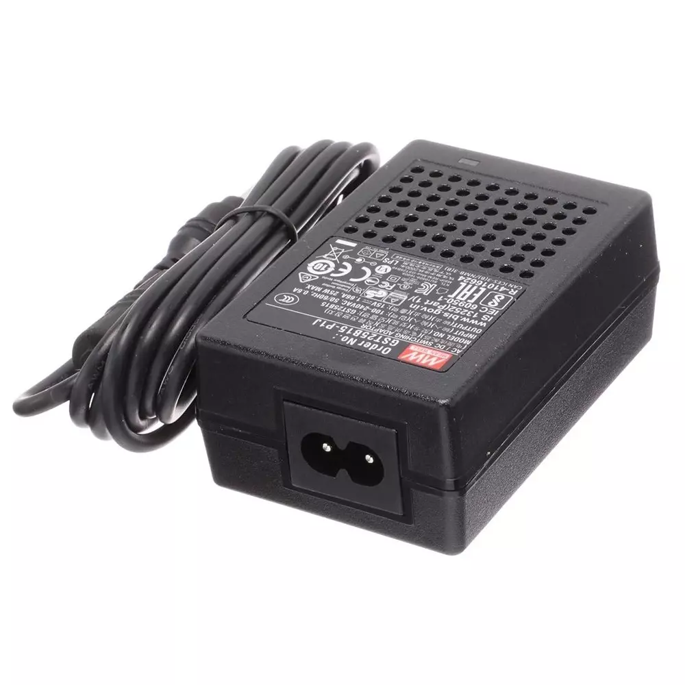Mean Well Desktop AC Adapter 1 Output 25 W Power 85 VAC to 264 VAC, GST25B15-P1J