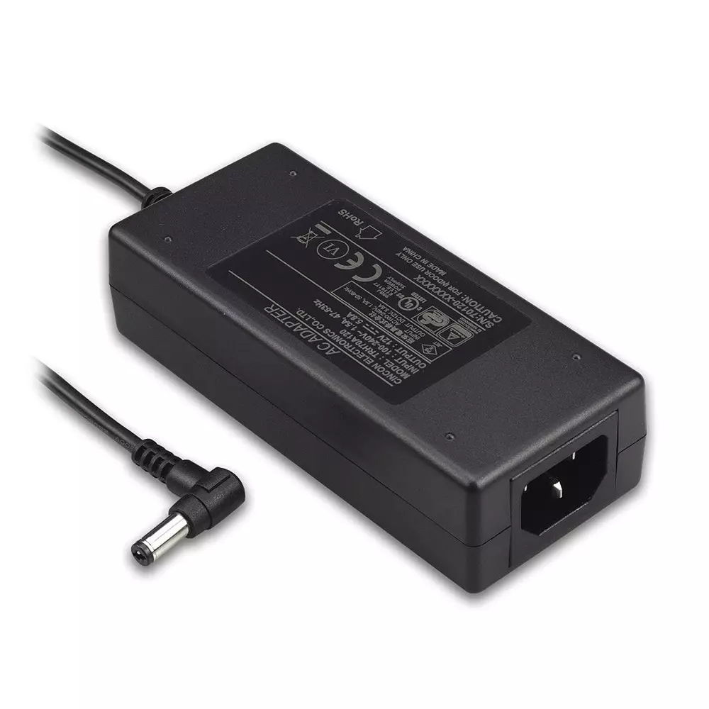 CINCON Desktop AC Adapter 1 Output 70 W Power 90 VAC to 264 VAC, TRH70A360-01E03 VI