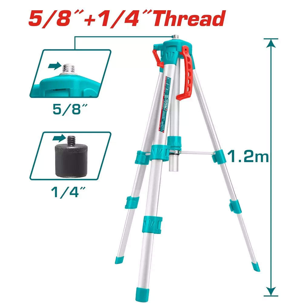 total-laser-level-tripod-12-m-aluminum-stand-58-inch-14-inch-thread-compatible-with-laser-levels-tll156508-tll306505-tll305205-tllt01152