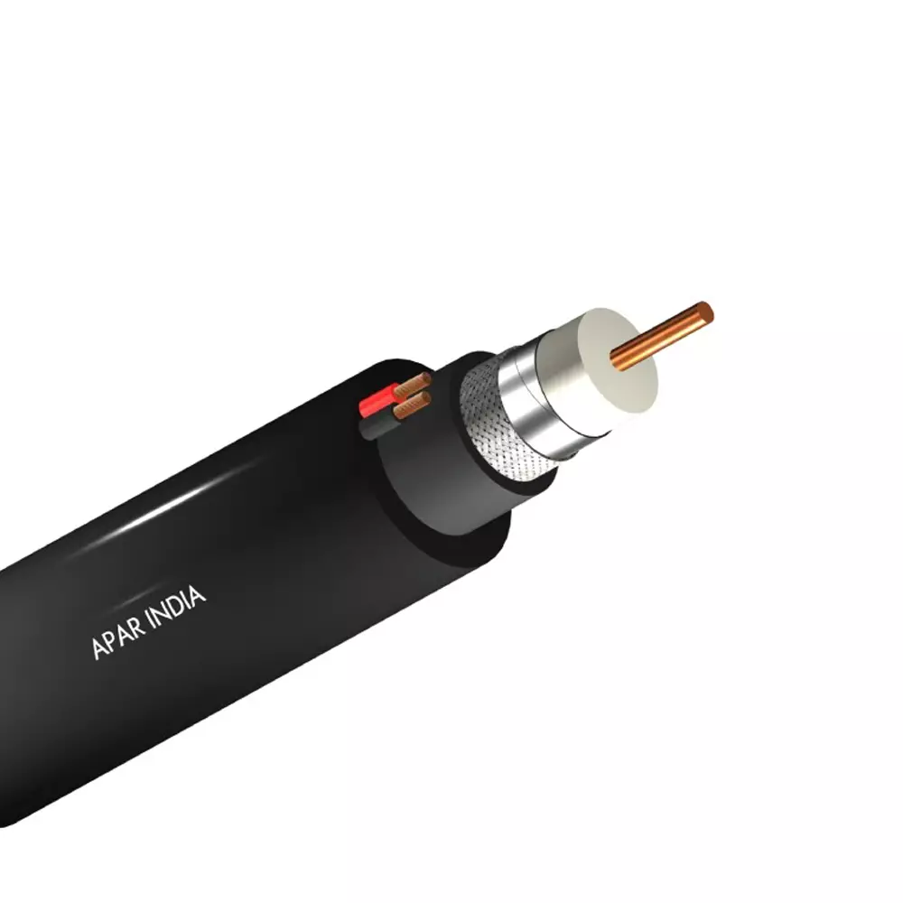 Apar Tarang Shakti RG-59 Coaxial CCTV Cable 6 + 1 Armoured Tinned Copper 1000 m Length