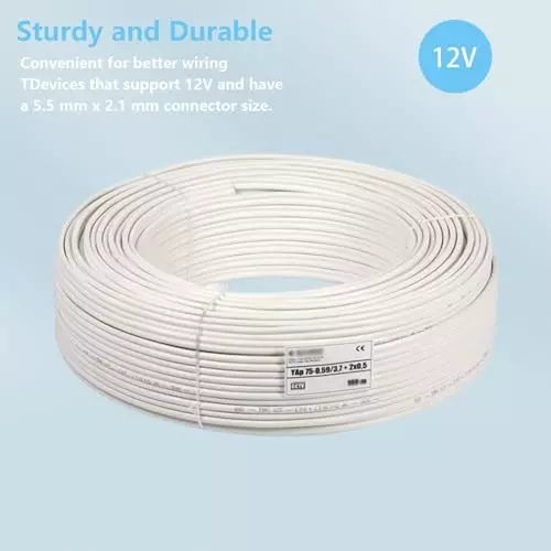 PremiumAV Tubros Star 3+1 CCTV Cable 90 m Combo Wire for DVR, Surveillance Cameras Outdoor & Indoor Use