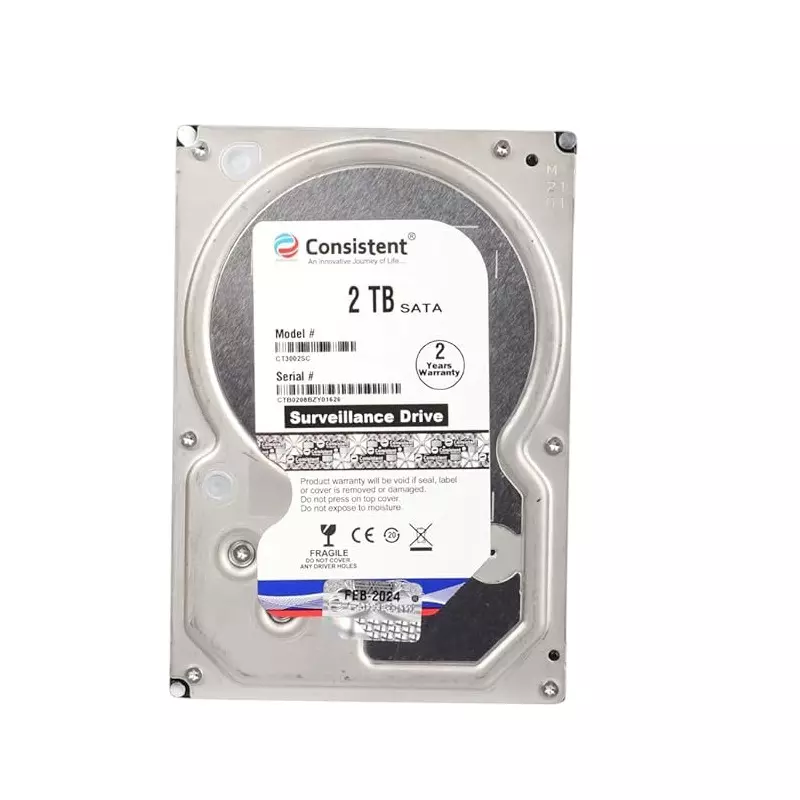 Consistent Internal Hard Drive 2 TB SATA Connectivity 89 mm (3.5 inch) Form Factor Sliver